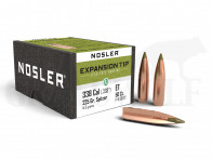 .338 / 8,5 mm 225 gr / 14,6 g Nosler E-Tip Bleifrei Geschosse 50 Stück