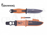 Browning Messer Ignite 2 mit Feuerstein Orange