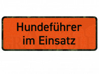 Hundeführer im Einsatz Magnetschild
