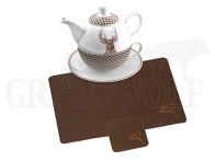 1 Tassenkanne »Tea for one« inklusive 4 Platzsets und 4 Untersetzer aus Filz