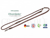 Akah Olivenleder Umhängeleine rundgenäht 185 cm