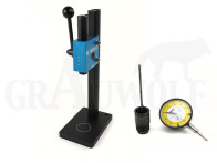 K&M Präzisions Dornpresse (Arbor) Links mit Standard Force Pack und Messuhr z.B. für Wilson Matrizen