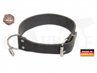 AKAH Halsband genietet aus Sattelleder extra breit 40 cm