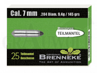 .284 / 7 mm 145 gr / 9,4 g Brenneke Teilmantel Geschosse 25 Stück
