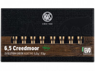 6,5 Creedmoor 93 gr / 6,0 g RWS Evolution Green Patronen 20 Stück