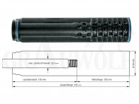 Recknagel ERA®Silencer SOB 2 Schalldämpfer mit ERA®LOC Schnellverschluss Kaliber .30