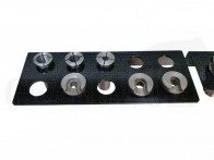 Inline Fabrication Halter für 10 Hülsenhalter Wandmontage schwarz