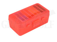 MTM Klappdeckelbox P50-38 rot für 50 Patronen: .38 Spl / .357 Mag
