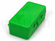 MTM Klappdeckelbox P50-9M grün für 50 Patronen: z.B.: 9 mm, .380 Auto, .30 Luger