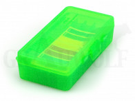 MTM Klappdeckelbox P50-38 grün für 50 Patronen: .38 Spl / .357 Mag