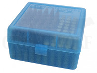 MTM Klappdeckelbox RM-100 blau für 100 Patronen: 22-250 -.308 Win