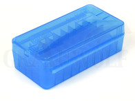 MTM Schiebedeckel Patronenbox P50SS-9M blau für 50 Patronen 9 mm Luger etc.