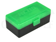 RCBS Klappdeckelbox für 50 Patronen .38 Spl .357 Magnum etc.