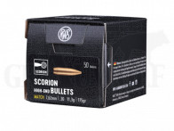 .308 / 7,62 mm 175 gr / 11,3 g RWS Scorion HPBT Match Geschosse 50 Stück