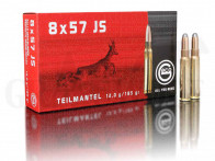 8x57 IS 185 gr / 12,0 g Geco Teilmantel Rundkopf Patronen 20 Stück