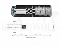 ERA®Silencer STI 3D Schalldämpfer mit ERA®LOC Schnellverschluss Kaliber .30