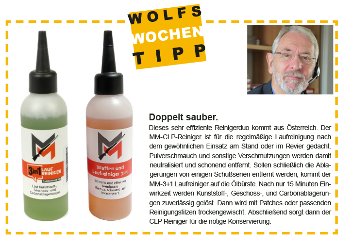 Grauwolf Wochentipp - Waffenreiniger